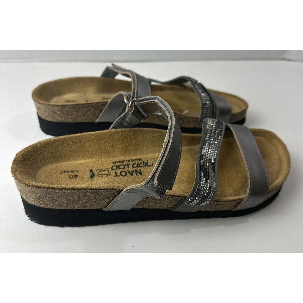 NAOT Rhinestone Embellished Columbus Strappy Sandals Size 40 Women's US 9 EUC - Picture 12 of 16